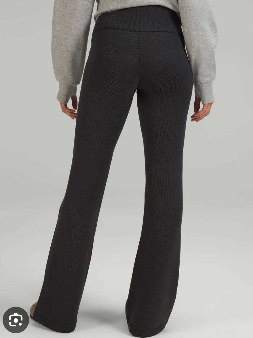 Lululemon brushed rib softstreme zip flare pant